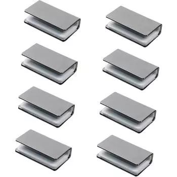 Набор из 8 прочных магнитных железных защелок для стеклянного шкафа, регулируемый безрамный зажим для фиксации двери, запасные части A