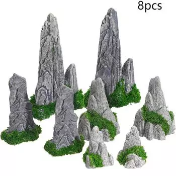 Набор из 8 шт. декоративных миниатюр «Горы» для аксессуаров для комнатного сада