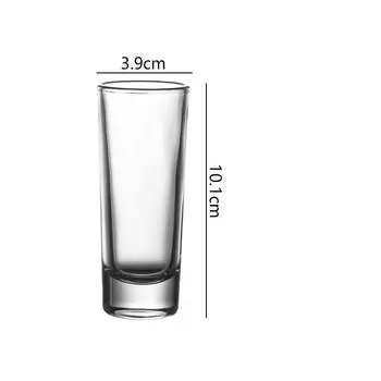 Набор из 8 шт. Стеклянные чашки Простота Толстодонные Прозрачные Бытовые Рюмки для ликера Спиртного Водки Бренди Коктейльные бокалы 8pcs