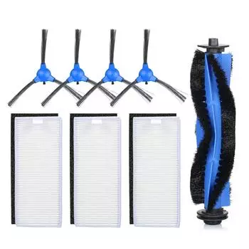 Набор из 8 сменных принадлежностей Набор инструментов для Eufy RoboVac 11S / Pack of 8 чёрный/синий