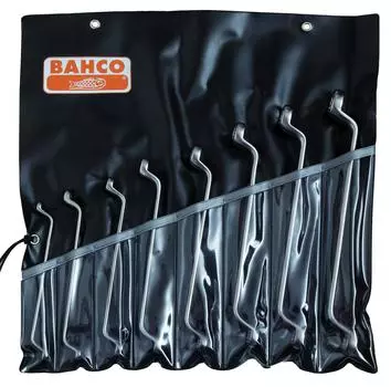 Набор из 8 стаканов BAHCO Deep Offset Double Mouth 2M/8T серебряный