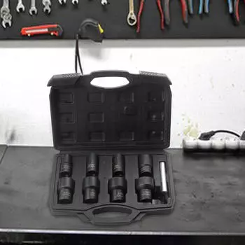 Набор из 8 ударных головок, гайковерт, бытовой многоцелевой, с прочным стержнем для снятия гаек