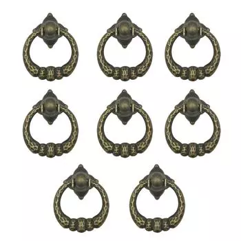 Набор из 8 винтажных металлических мебельных ручек, классические ручки для ящиков, элегантная мебельная фурнитура для обновления домашней мебели