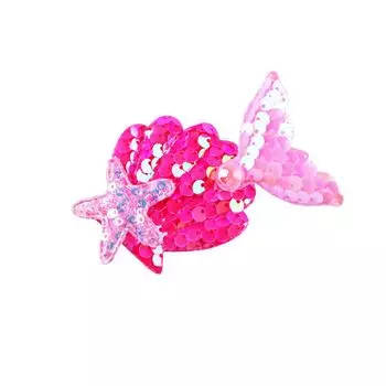 Набор из 8 заколок для волос принцессы-русалки для девочек, ракушка, жемчуг, морская звезда, зажимы-аллигаторы, аксессуары для волос, подарок на день рождения, Рождество, вечеринку