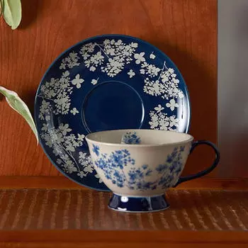 Набор из чашки и блюдца для чая, кружка для эспрессо-латте, фарфоровая кофейная кружка для кухни