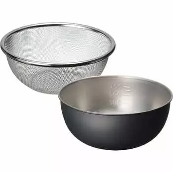 Набор из дуршлага/шариков из нержавеющей стали Wahei Phrase Tsubame Sanjo Okatte Seal 15 см OK-001