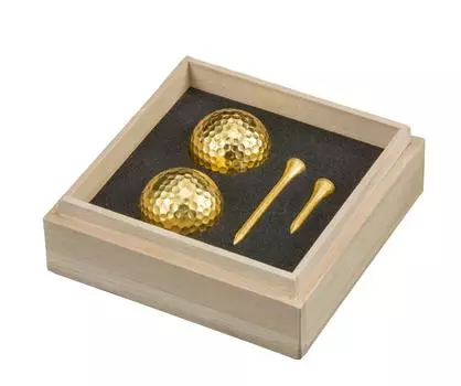 Набор из мячей для гольфа Tajima Kanazawa Gold Leaf коричневый