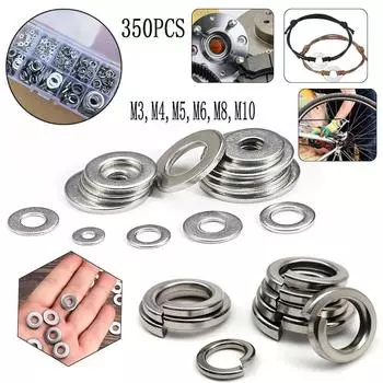 Набор из плоских шайб и пружинных шайб из нержавеющей стали 304 As Describe