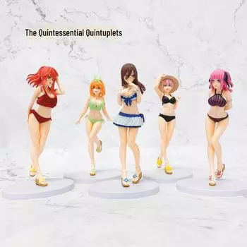 Набор из пяти фигурок невесты: купальник Накано Ичика, Нино, Мику, Ёцуба и Ицуки, слепая коробка с украшениями May Bag