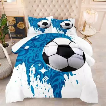 Набор из трех предметов одеяла Pu Mengwang «Звездное небо» с цифровой печатью для домашнего текстиля Twin 172 * 218 pillowcase 50 * 75 * 1