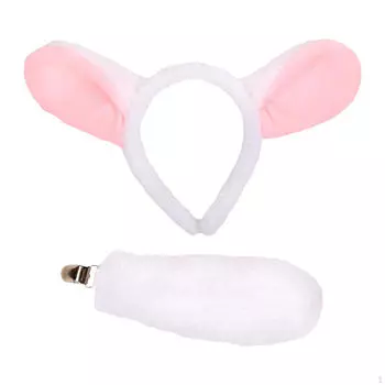 Набор из ушей и хвоста животных, симпатичные карнавальные костюмы, принадлежности для косплея для сценического представления