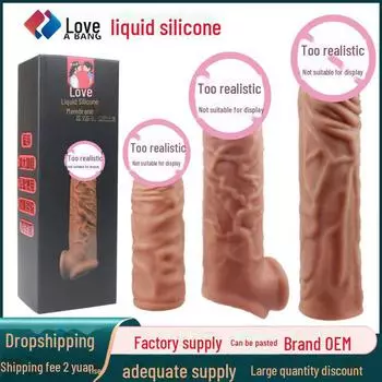 Набор из жидкого силикона «Волчий зуб»: Носимая игрушка-симуляция кристаллического пениса для мужчин и женщин single short version