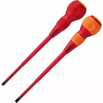 Набор изолированных отверток VESSEL Ball Grip 2 шт. +2 x 150 / -6 x 150 202PS-2