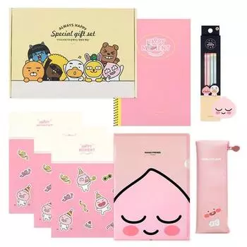 Набор канцелярских принадлежностей Kakao Friends Dream High, Apeach, лучший персонаж Кореи