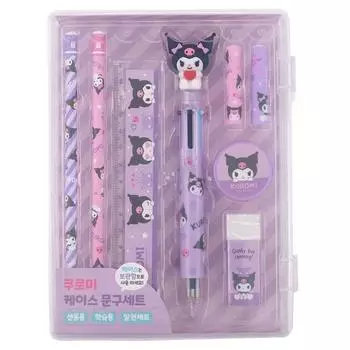 Набор канцелярских принадлежностей Sanrio Case Kuromi, фиолетовый
