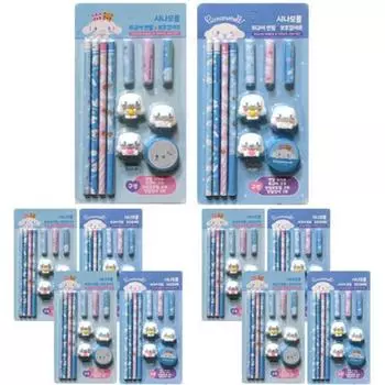 Набор карандашей и защитных колпачков Cinnamoroll, школьные принадлежности, набор канцелярских принадлежностей, один предмет, 10 шт.