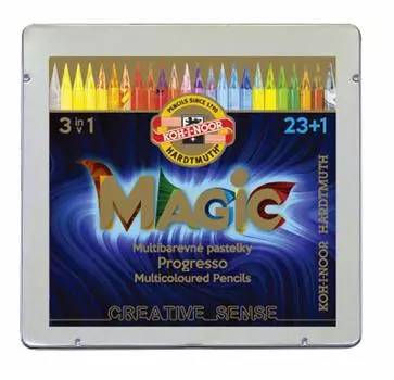 Набор карандашей Woodless Color MAGIC 8774 24 дюйма НАБОР 8774024004PL KOH-I-NOOR 23+1 красный