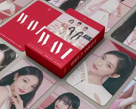 Набор карточек IVE LOMO из 55 штук 2023 года ДЛЯ IVE Набор фотокарточек Фотоальбом Плакат Набор фотокарточек Популярные корейские товары Товары для поднятия настроения