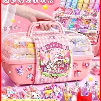 Набор карточек с кремовым клеем Goo, наклейки Goo Card, крутая открытка, детская игрушка, подарочный набор, подарок для девочки, подарок своими руками Guka Cream Goka387PiecesPow