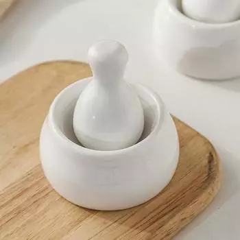 Набор керамических ступок и пестика для измельчения специй, трав и многого другого, кухонный декор, незаменимая прочная измельчитель для трав, дробилка для таблеток