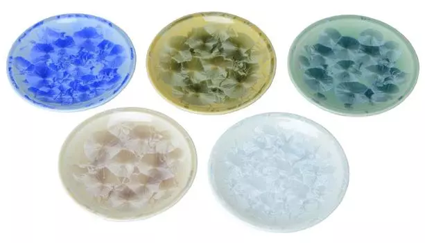 Набор керамических тарелок Киёмидзу из цветочного хрусталя KTA369 посуда, посуда, печь, (набор 5),