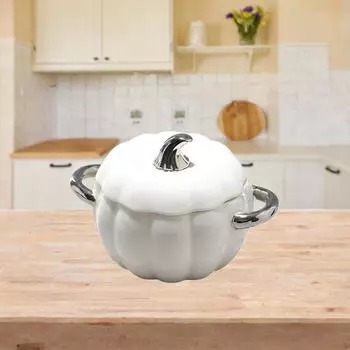 Набор керамических запеканок для элегантного обеда белый