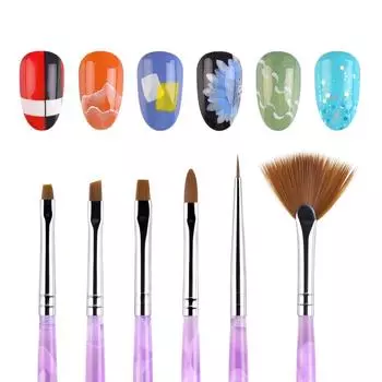 Набор кистей для акрилового дизайна ногтей KADS, кисти для рисования УФ-гелем, набор кистей для ногтей, гелевая кисть для рисования, инструменты для рисования ногтей, лайнер, точечная ручка