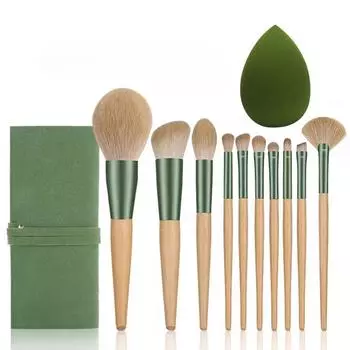 Набор кистей для красоты 10 Набор кистей для макияжа Румяна Рассыпчатая пудра Кисть для теней для век Кисть для косметических инструментов