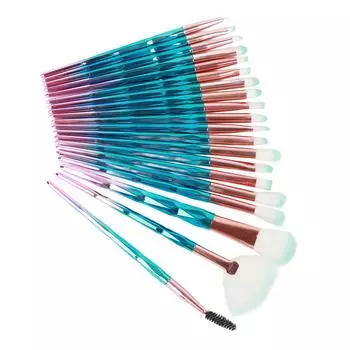 Набор кистей для макияжа из 20 предметов: профессиональная основа, консилер, пудра, румяна, тени для век, кисти для женщин