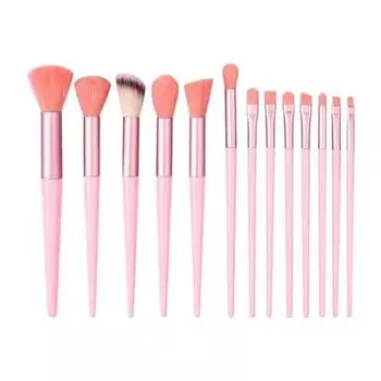 Набор кистей для макияжа, консилер, рассыпчатая пудра, тени для век, хайлайтер, тональный крем, 13 шт., 13 шт. - без сумки, 14 шт.