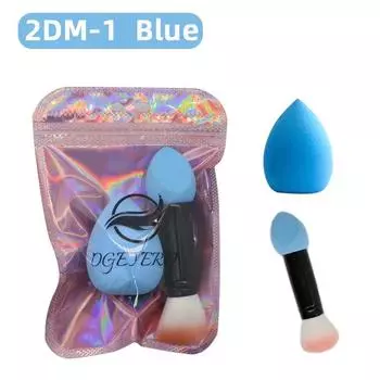 Набор кистей для макияжа Набор кистей для макияжа Косметический пинцет Румяна Тональный крем Тени для век Консилер Губы Глаза Инструмент 2DM-1 blue