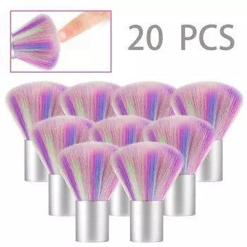 Набор кистей для ногтей для удаления пыли с ногтей. Акриловая кисть для ногтей. Мягкая щетка для чистки ногтей. Маникюрные инструменты для дизайна ногтей. Очиститель пыли для ногтей.