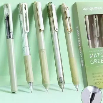 Набор кистей-ручек Quick Dry Press Neutral Pen ST Head Press Brush Black Pen 0.5mm