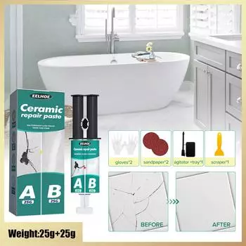 Набор клеев для ремонта плитки AB, клей для ремонта керамических трещинT.1, агент T4S6 blue-one-size