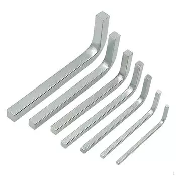 Набор ключей L-образной формы с квадратной головкой, 7 шт., 4-гранная отвертка из стали, 3–10 мм, для фабрики, кухни
