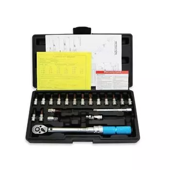 Набор ключей с храповым механизмом, универсальный ключ 1/4 5-25 Н.м, набор инструментов для ремонта велосипеда, набор инструментов с храповым механизмом, набор инструментов с динамометрическим ключом