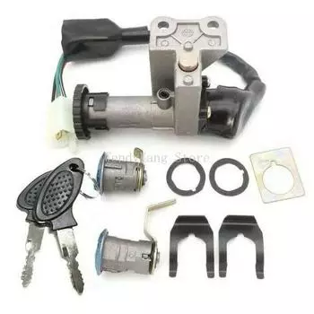 Набор ключей зажигания, подходит для GY6 50cc 150cc мопед скутер 4-контактный разъем замок мотоцикла CHINA