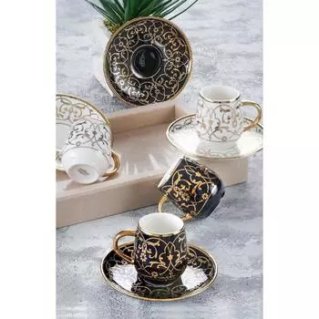 Набор кофейных чашек Grace Gold, 6 шт., 90 мл