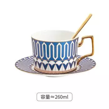 Набор кофейных чашек и блюдец «Легкая роскошь», Свадебный подарок, Керамическая костяная чашка для латте высокого класса, Изысканная чашка для кофе для послеобеденного чая 240