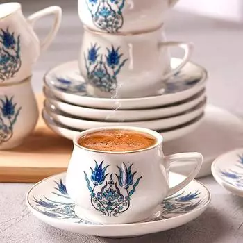 Набор кофейных чашек на 6 персон