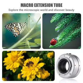 Набор колец для макроудлинительной трубки FOTGA 10 мм + 16 мм, сменная регулируемая диафрагма с автофокусом для красный