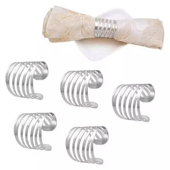 Набор колец для салфеток из сплава, гальванический, классический, гладкий, впечатляет гостей, летний стиль золотистый