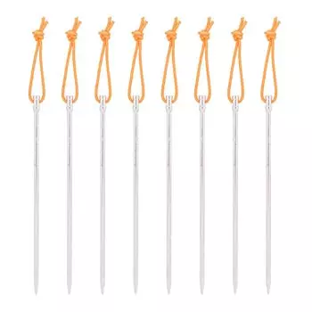 Набор колышков из титанового сплава Boundless Voyage, круглых гвоздевых колышков, удобное для переноски снаряжение для кемпинга на открытом воздухе, прочный и легкий инструмент для установки колышков для брезента