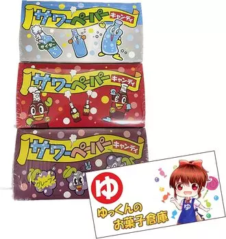 Набор конфет Yaokin Sour Paper Candy, типы x 36 пакетиков, типы x 36 пакетиков (по 3 штуки) ((по 3 штуки) Сидр, Кола, Виноград)
