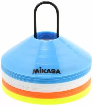 Набор конусных маркеров MIKASA из 40 штук по 10 штук оранжевого/белого/желтого/синего цвета CO40-MINI