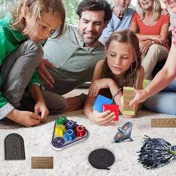 Набор корейских народных игр (Корейская традиционная игра)- Джеби Чаги, Гонги, Бисокчиги, Пэн-И, Ддакчи, игры для семейного путешествия