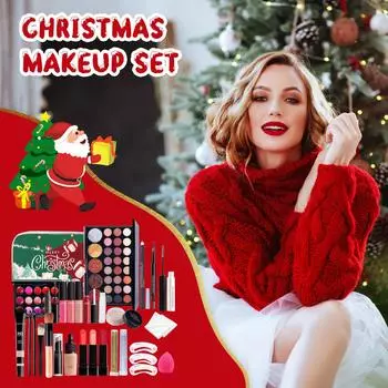 Набор косметики для подростков, набор косметики для начинающих, подарочный набор косметики для женщин, тени для век, подарочные наборы рождественской косметики для девочек-подростков 100 мл One Size зелёный