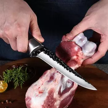 Набор кованых ножей для обвалки, кухонный нож, нож из высокоуглеродистой стали, нож для приготовления рыбы, мяса, нарезки шеф-повара, рубленый тесак, кухонные ножи