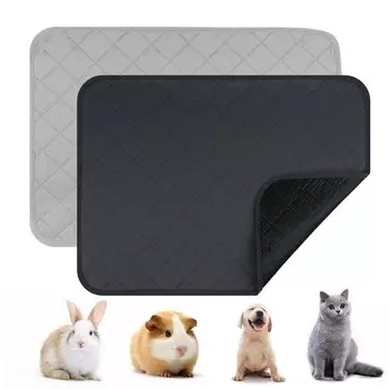 Набор ковриков для мочи домашних животных, пригодных для стирки, для маленьких морских свинок, не оставляет пятен, не предотвращает протекание, а также туалетные листы для домашних животных, размер простыней, ковриков, 2, собак,