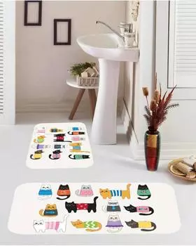 Набор ковриков для ванной с принтом Mosimoso BM188